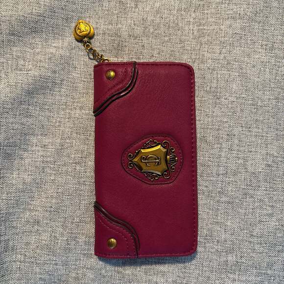 Juicy Couture Handbags - Juicy Couture Juicy Romance Gusset Single Zip Wallet in Plum Berry
